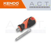 KENDO 2-IN-1 LONG STUBBY IMPACT SCREWDRIVER SET - 20217